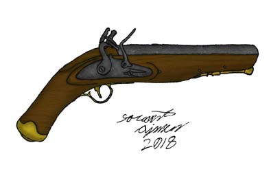 hand musket drawing